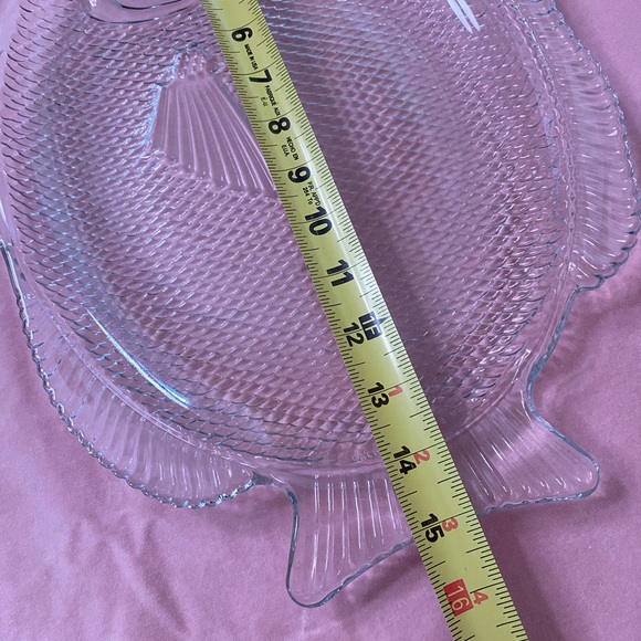 Vintage large glass fish platter oven proof - Picture 9 of 10